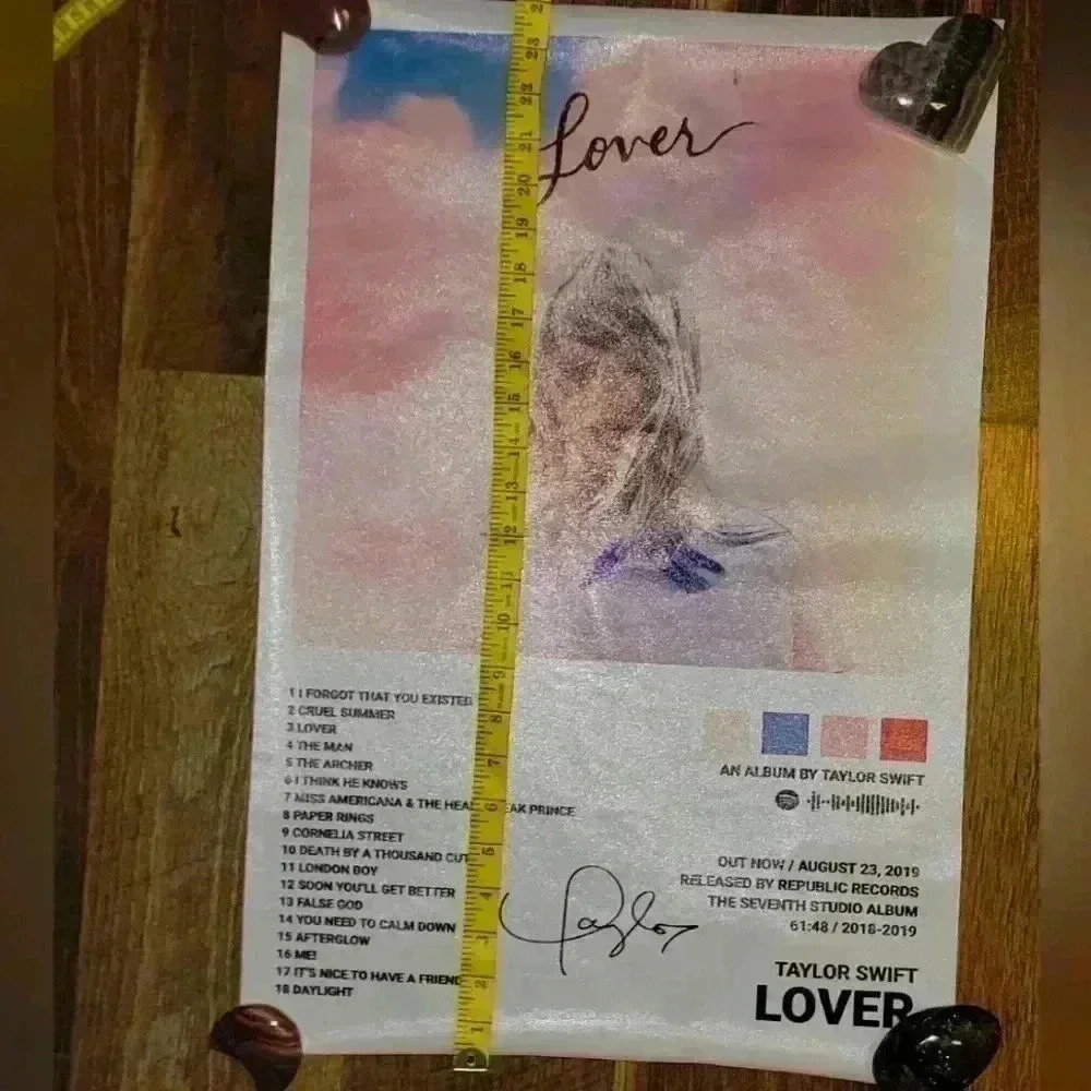 16x24 Taylor Swift's Lover Albumn Canvas Poster Unframed - Picture 2 of 5